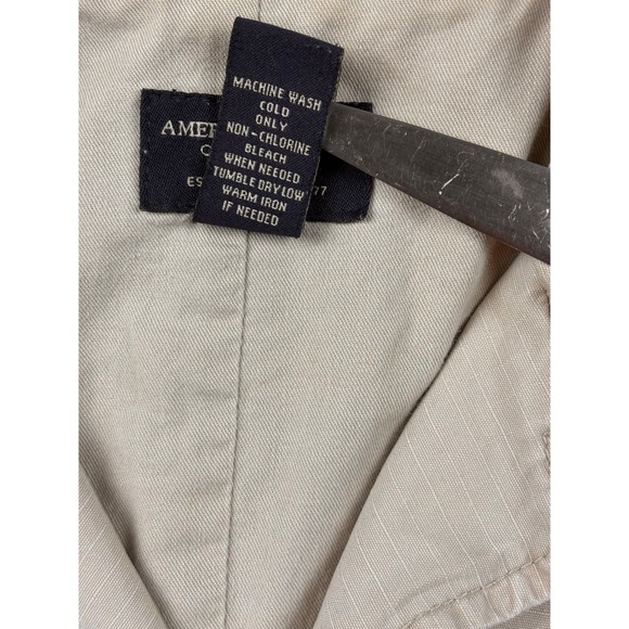 American Eagle Outfitters Jacket Womens XL Military Safari Cotton Blend Beige‎ - Picture 4 of 12